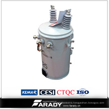 overhead pole-type oil immersed distribution electric transformer